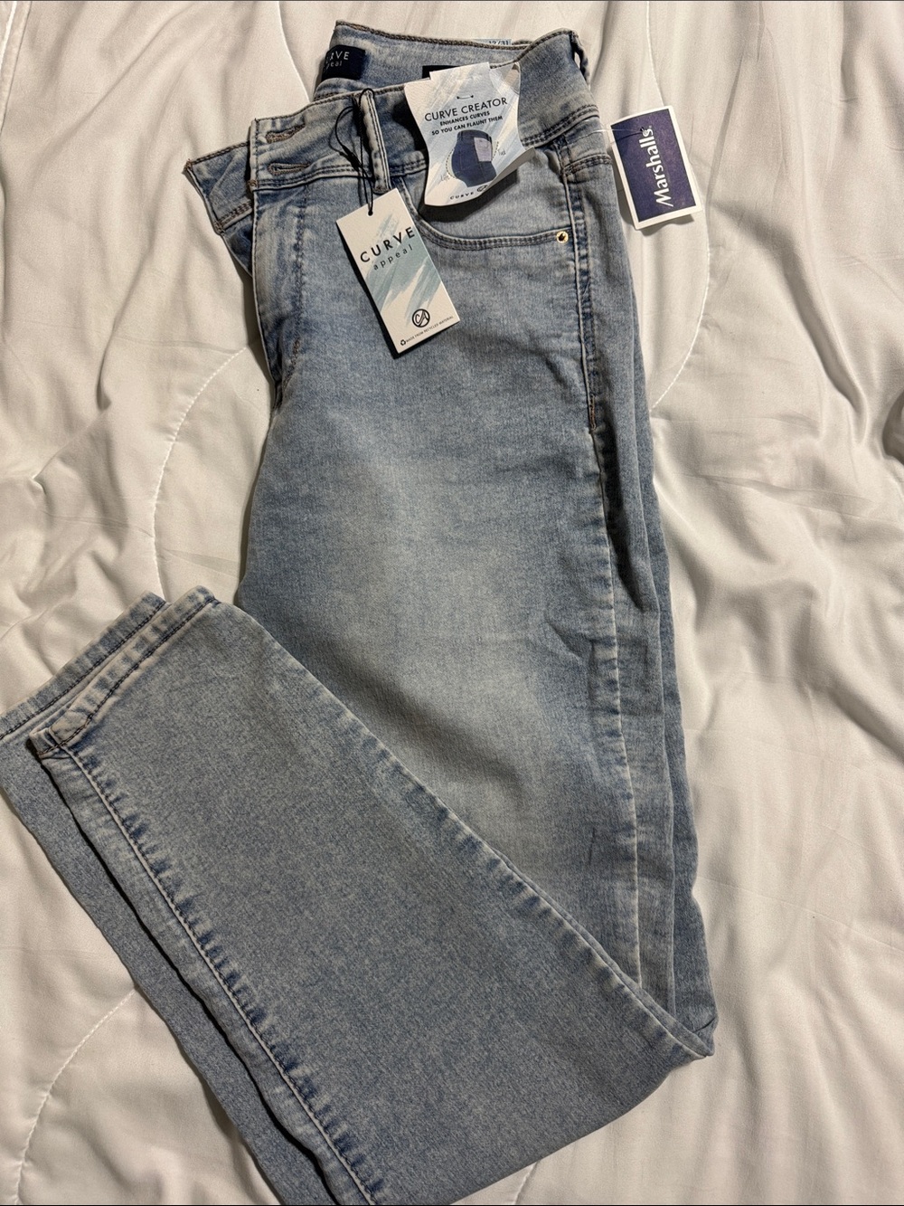 Light Wash women’s Jeans - Curve Creator Light Blue Denim